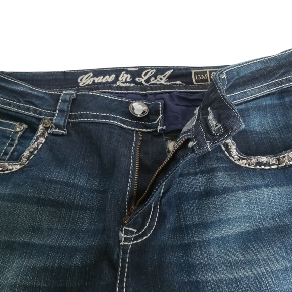 GRACE in LA WOMEN'S BOOTCUT BLUE JEANS SIZE‎ 13 EASY FIT VGC - Picture 4 of 9
